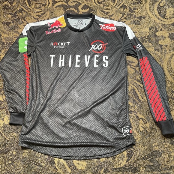 100 Thieves Jersey Mens Medium Black 2019 Championship Gaming Limited Edition - Picture 1 of 9